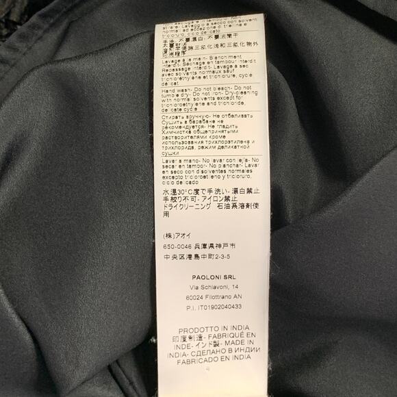 MSGM Size XL Black Polyester Sequined Sleeveless Fringe Dress Top - Picture 7 of 7